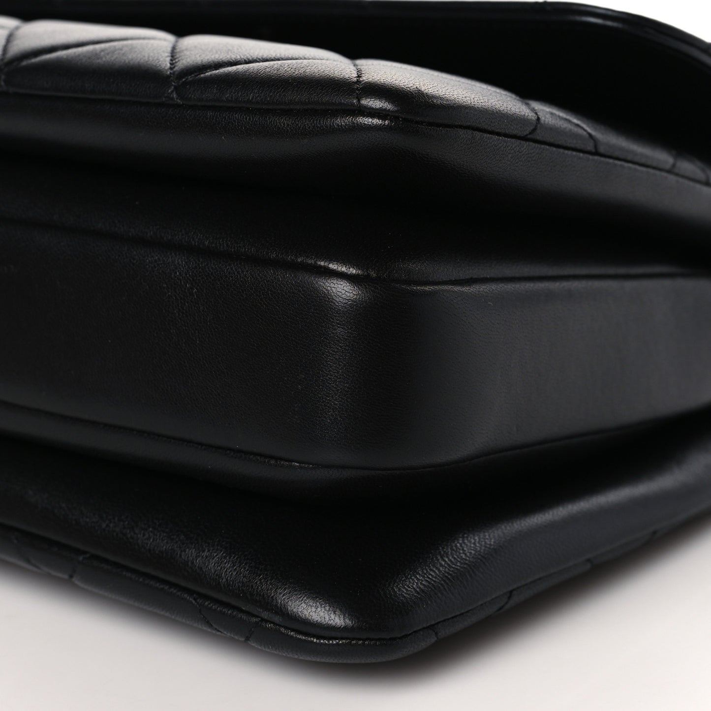 Lambskin Quilted Small Trendy CC Dual Handle Flap Bag So Black