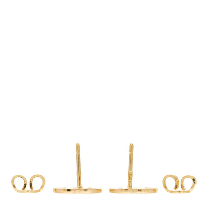 Gucci 18K Yellow Gold GG Tissue Stud Earrings 4 of 5