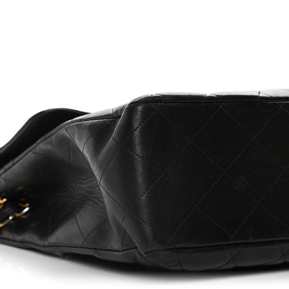Chanel Lambskin Quilted XL Jumbo Single Flap Black 7 of 21