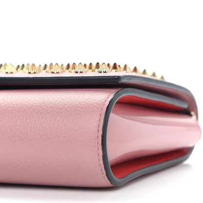 Christian Louboutin Calfskin Spikes Paloma Clutch Gold Dolly 5 of 8