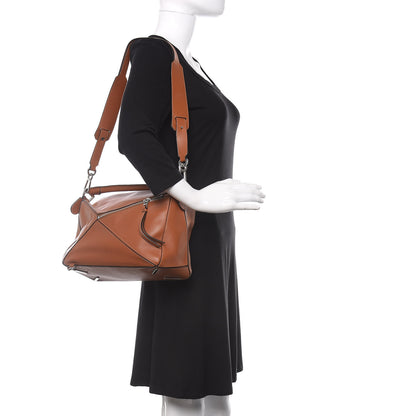 Loewe Calfskin Medium Puzzle Bag Tan 2 of 11