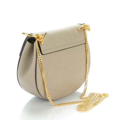Chloe Grained Lambskin Mini Drew Shoulder Bag Motty Grey 3 of 8