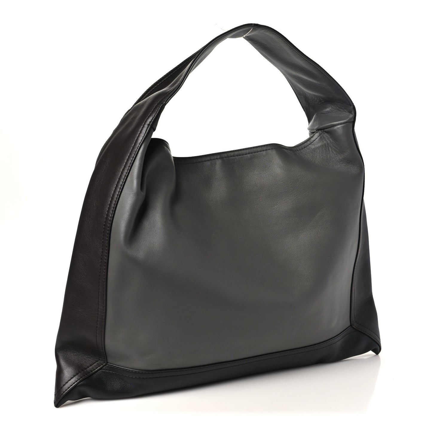 Silky Calfskin Hop Grey Brown Black