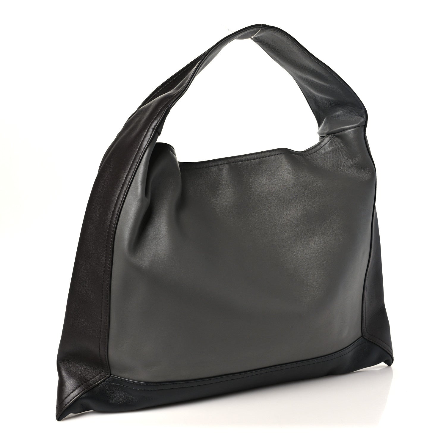 Bottega Veneta Silky Calfskin Hop Grey Brown Black 3 of 10