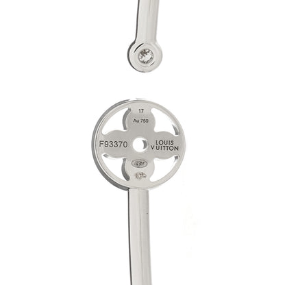 Louis Vuitton 18K White Gold Diamond Idylle Blossom Twist Bracelet 3 of 4