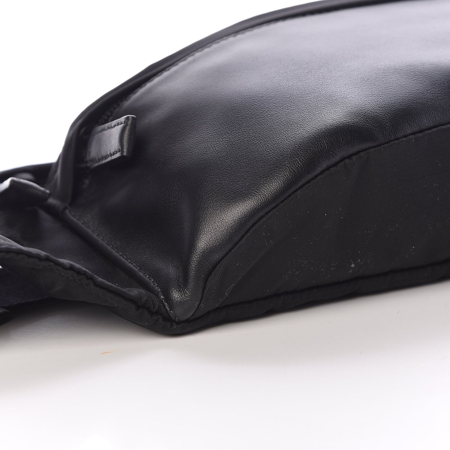 Tessuto Nylon Vitello Belt Bag Black Bleuette