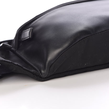 Prada Tessuto Nylon Vitello Belt Bag Black Bleuette 8 of 10