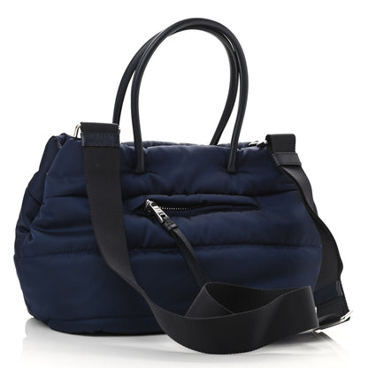 Prada Tessuto Nylon Bomber Tote Baltico 3 of 9