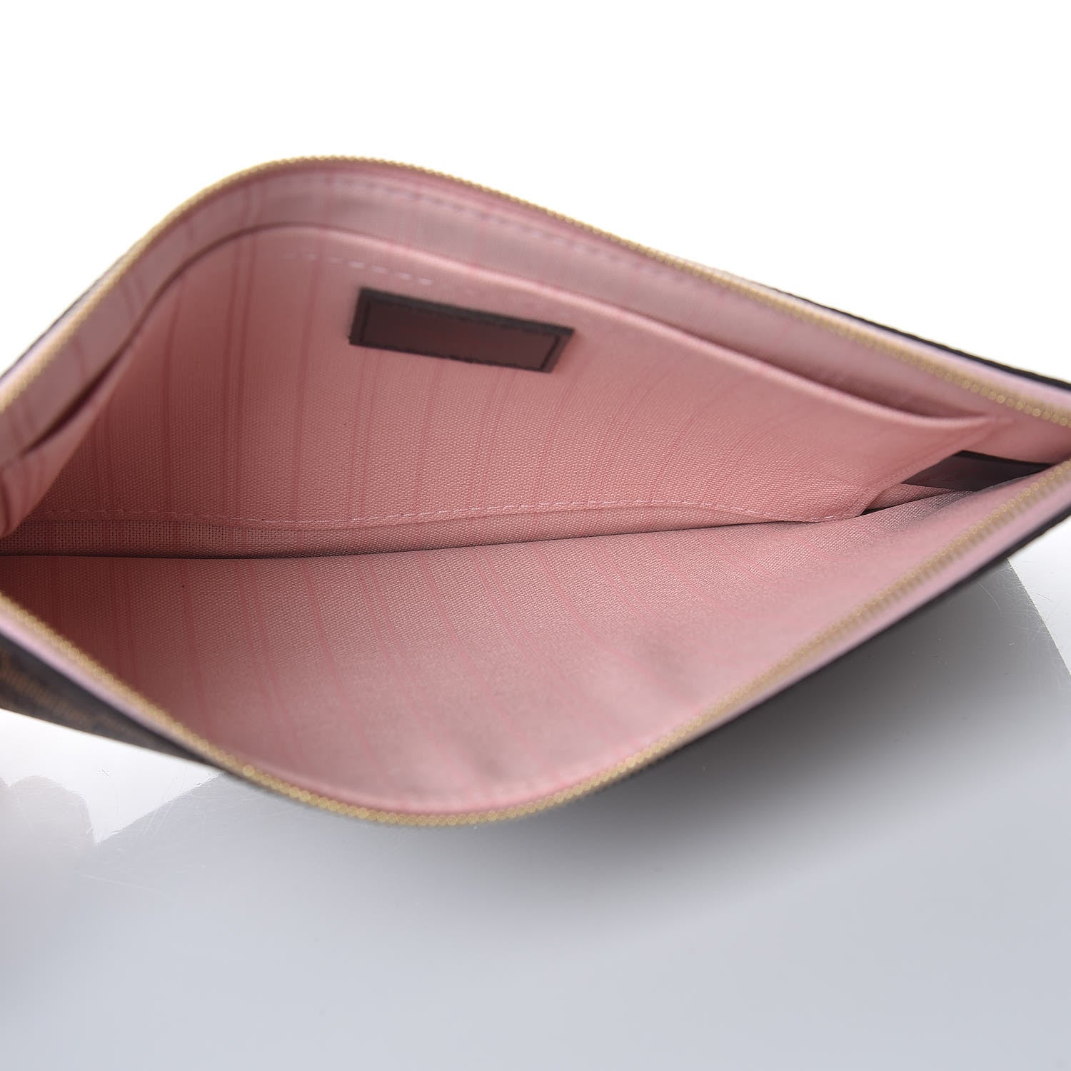 Louis Vuitton Damier Ebene Neverfull MM GM Pochette Rose Ballerine 5 of 8