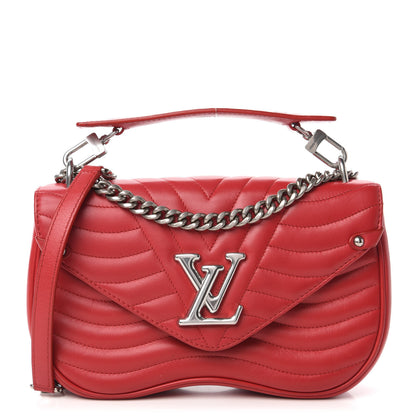 Louis Vuitton Calfskin New Wave Chain MM Ecarlate 1 of 10