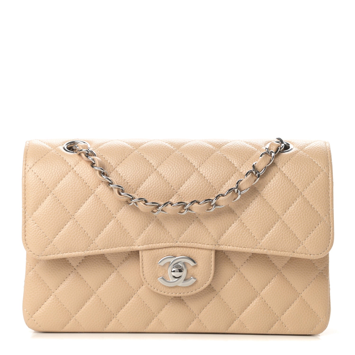 Chanel Caviar Quilted Small Double Flap Beige 1 of 11