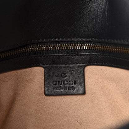 Gucci Calfskin Matelasse Studded Medium GG Marmont Shoulder Bag Black 8 of 10