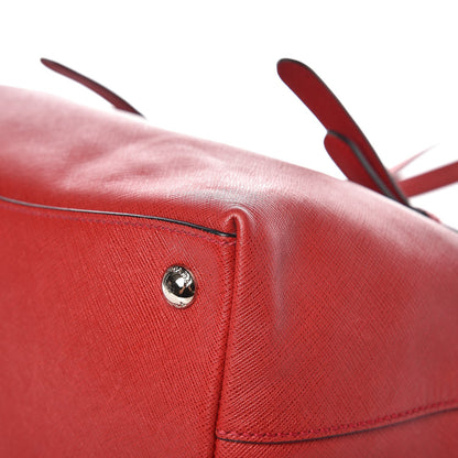 Prada Saffiano Soft Tote Fuoco 10 of 11