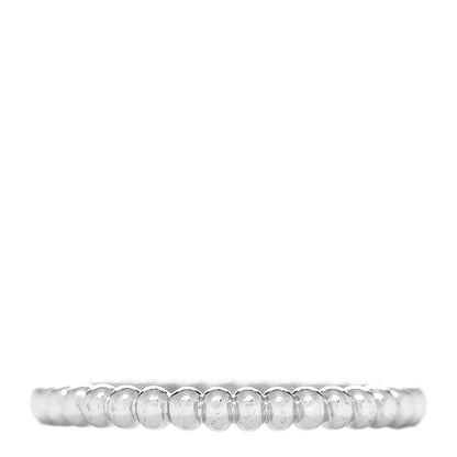 Van Cleef & Arpels 18K White Gold Small Perlee Ring 52 6 1 of 4