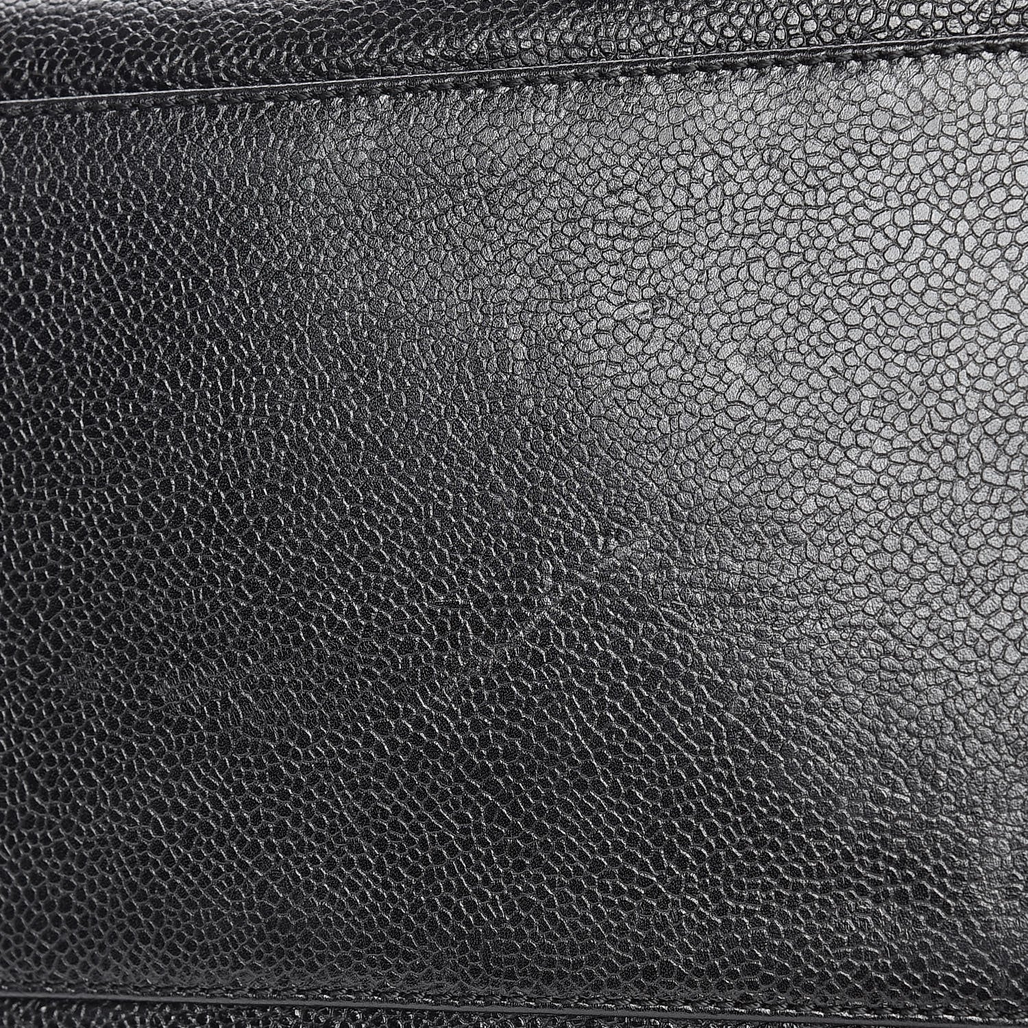 Chanel Caviar Large CC Shoulder Bag Black 10 of 11