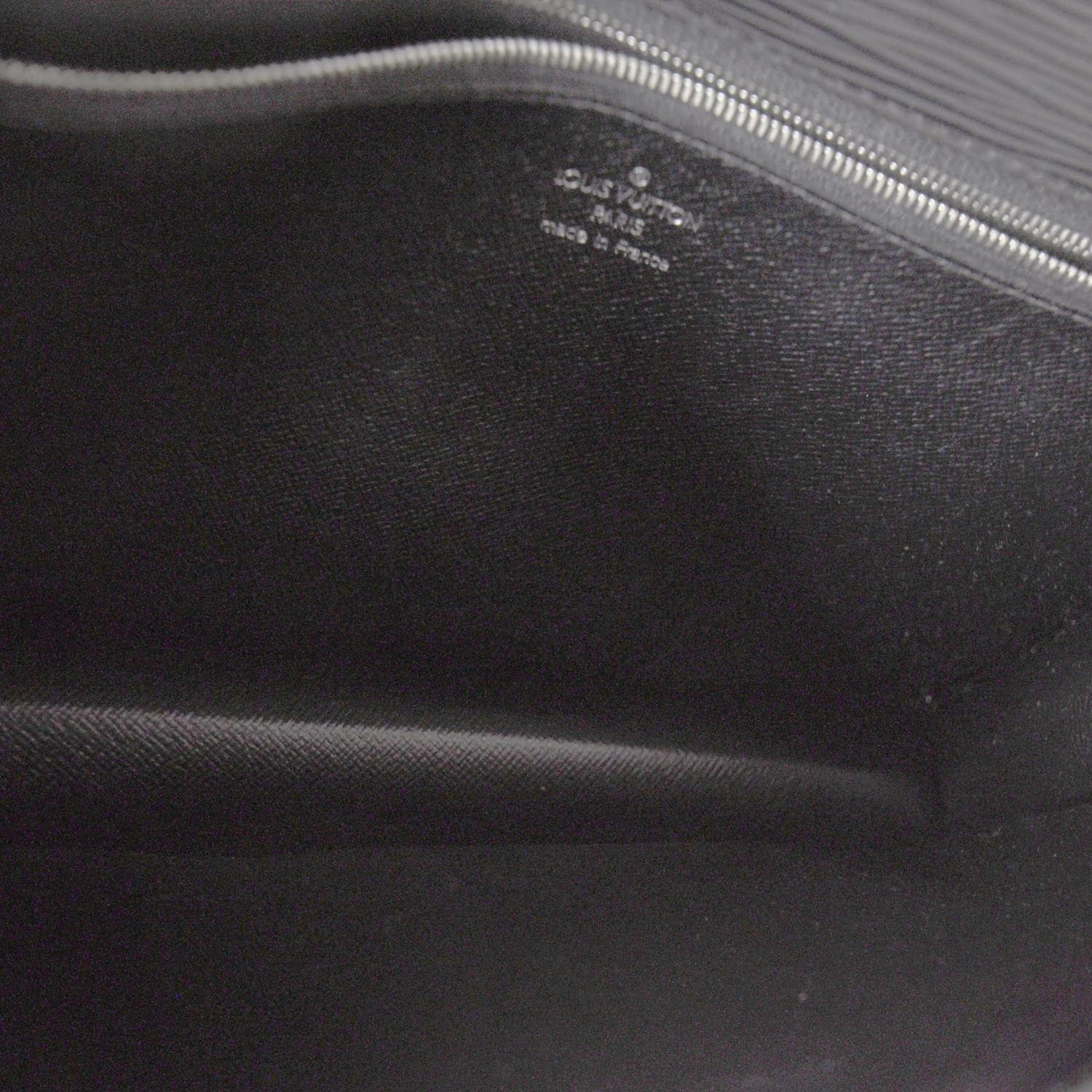Louis Vuitton Epi Pochette Sellier Dragonne Clutch Black 6 of 9