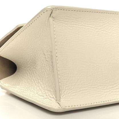 Jimmy Choo Textured Patent Calfskin Small Madeline Satchel Latte 8 of 9
