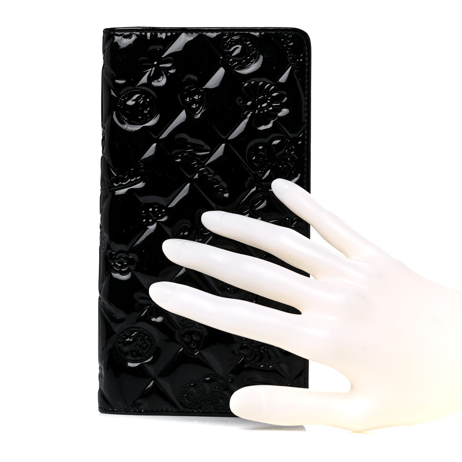 Chanel Patent Calfskin Lucky Symbols Agenda Cover Black 2 of 14