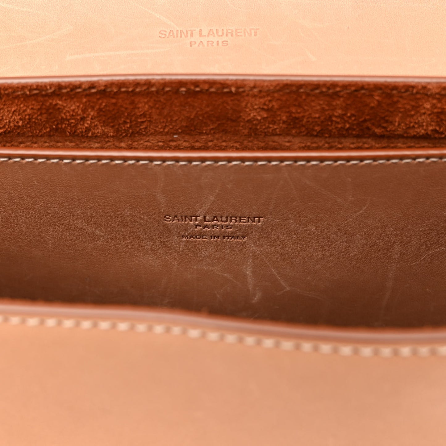 Smooth Vintage Calfskin Monogram Medium Kaia Satchel Gold