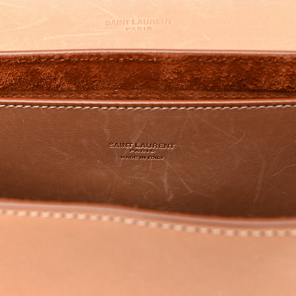 Saint Laurent Smooth Vintage Calfskin Monogram Medium Kaia Satchel Gold 6 of 10