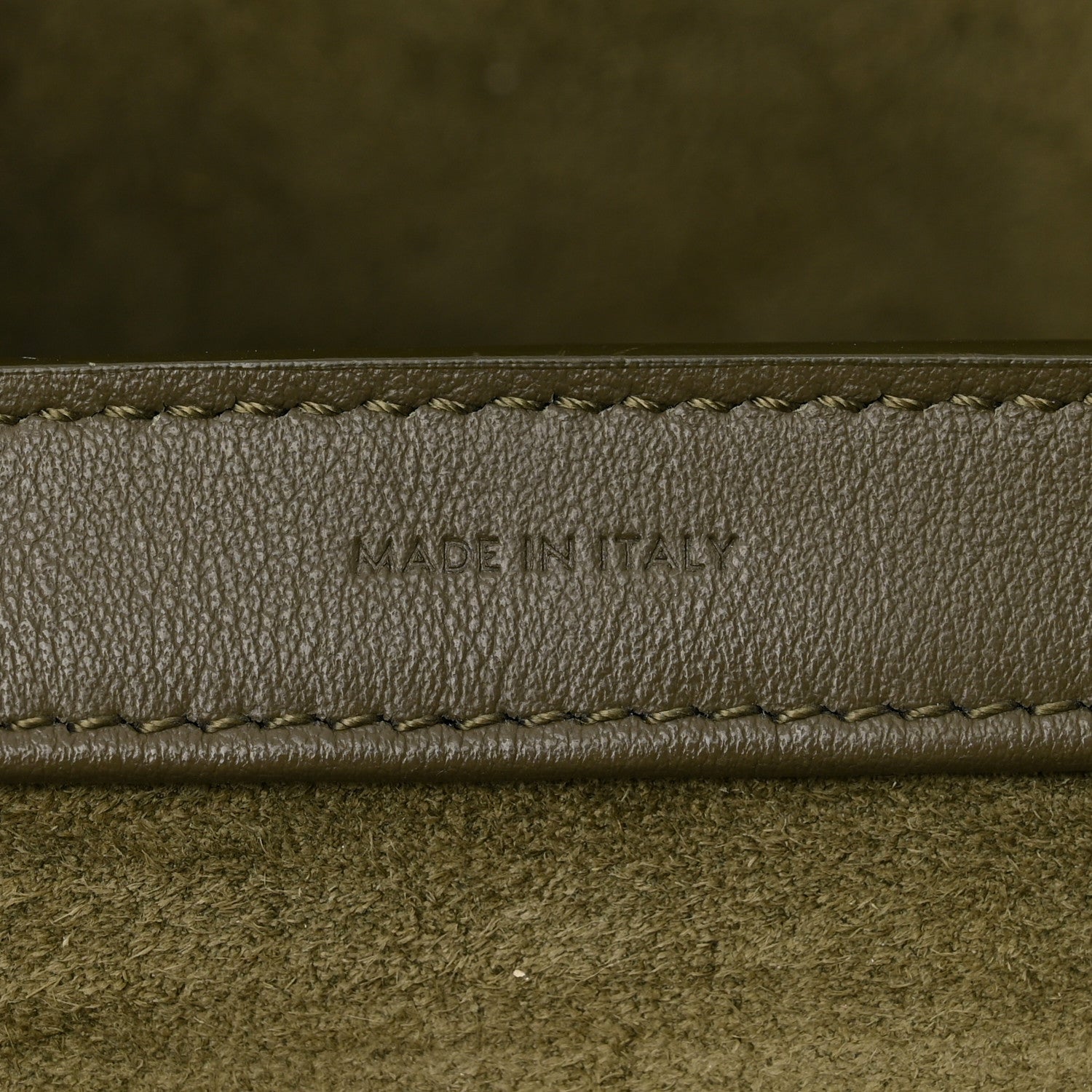 Celine Calfskin Large Soft 16 Bag Dark Olive 8 of 14