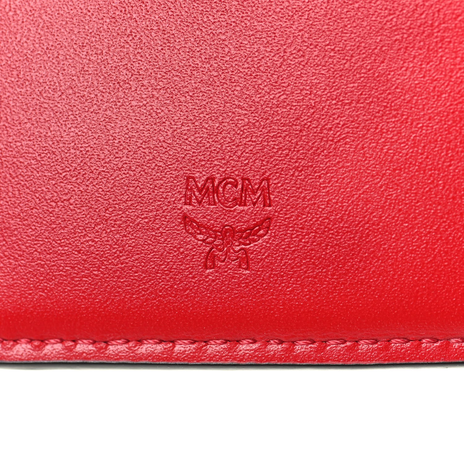 MCM Visetos Mini Bi-Fold Wallet Cognac 9 of 13