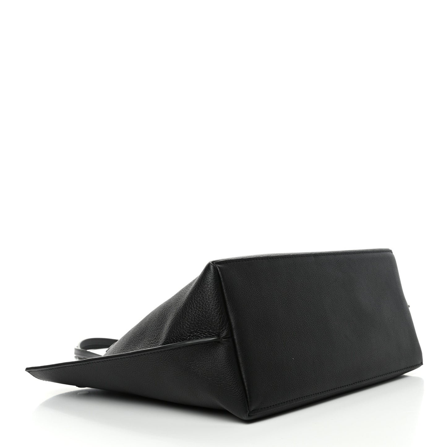 Calfskin Lockme Go Tote Black