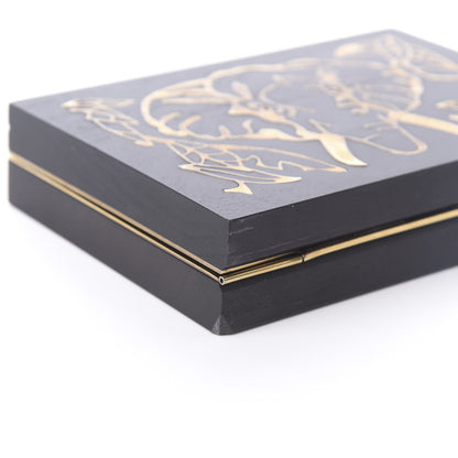 Valentino Garavani Wood Elephant Minaudiere Clutch Black 8 of 9