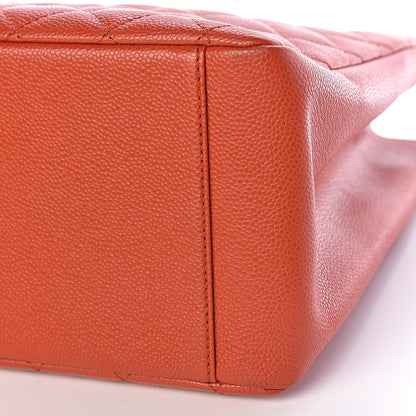 Chanel Caviar Quilted Grand Shopping Tote GST Orange 18 of 19