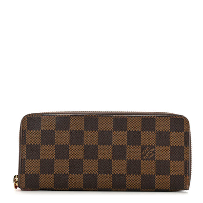 Louis Vuitton Damier Ebene Clemence Wallet Cherry 1 of 9