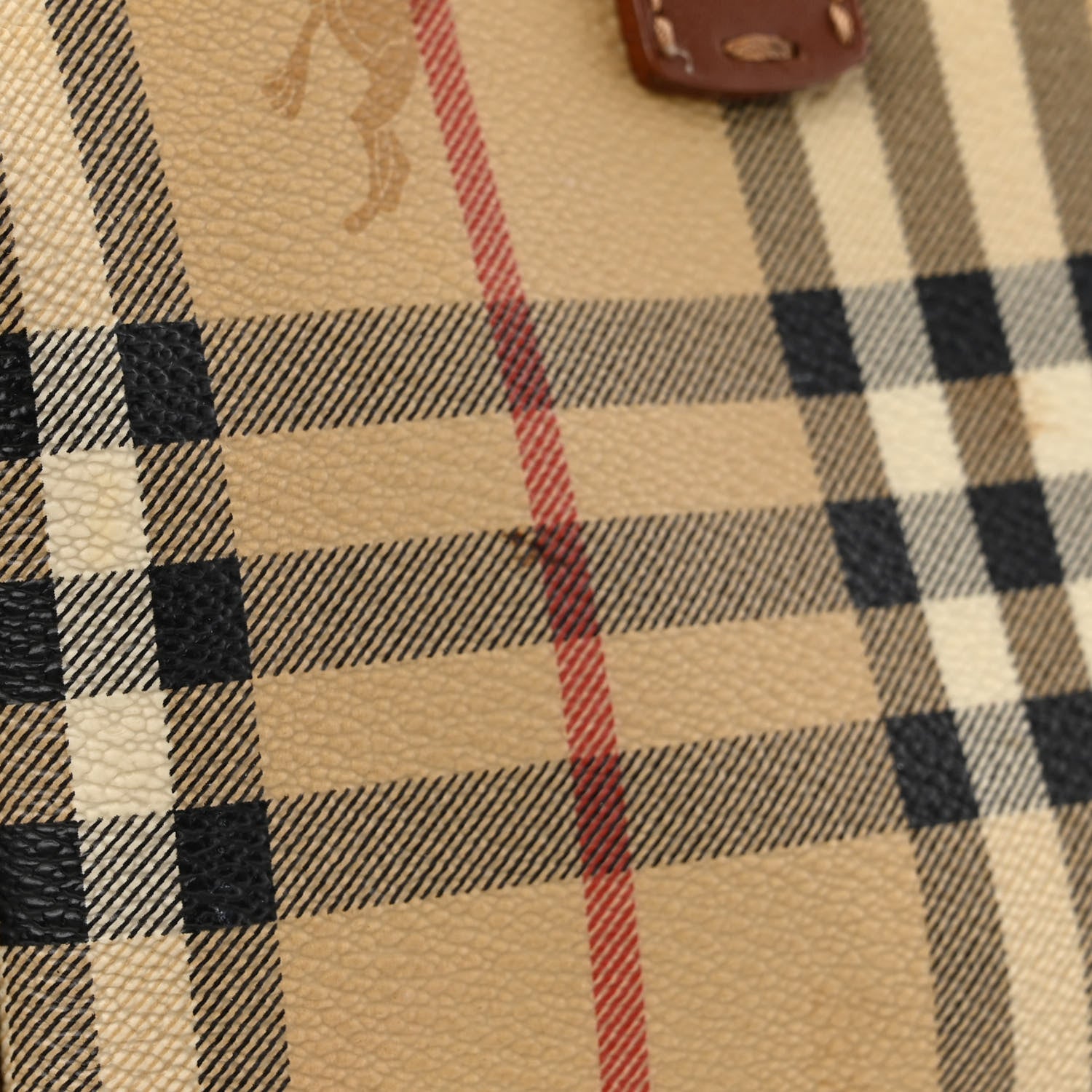 Burberry Haymarket Check Bowling Bag Brown 13 of 15