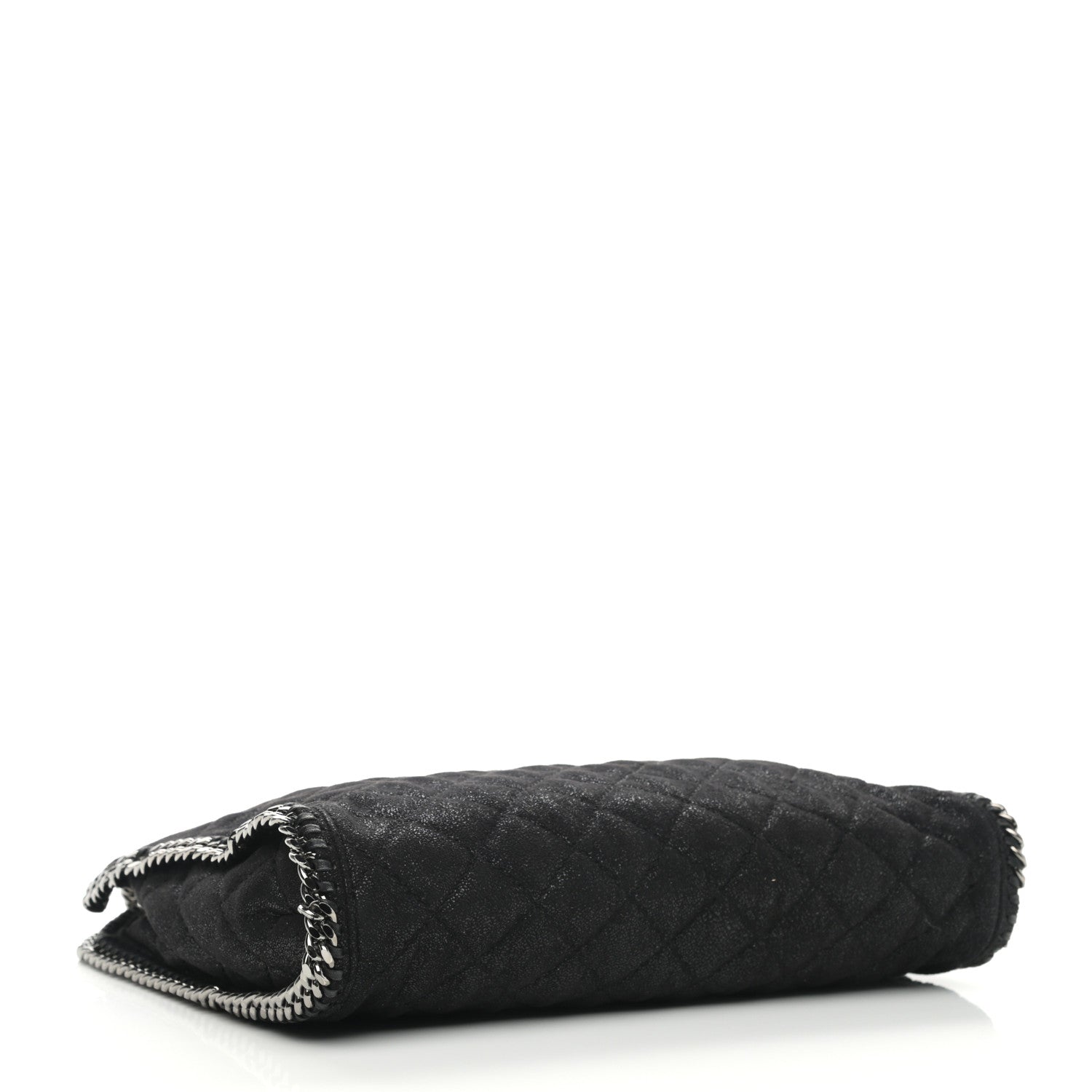 Stella McCartney Shaggy Deer Quilted Falabella Fold Over Tote Black 3 of 11