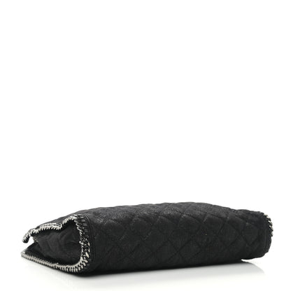 Stella McCartney Shaggy Deer Quilted Falabella Fold Over Tote Black 3 of 11