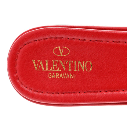 Valentino Garavani Nappa Monochrome Roman Stud Flat Slide Sandals 39.5 Rouge Pur 7 of 9