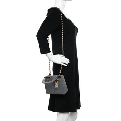 Christian Dior Lambskin Beaded Embroidered Mini Astrology Lady Dior Blue Multicolor 2 of 11