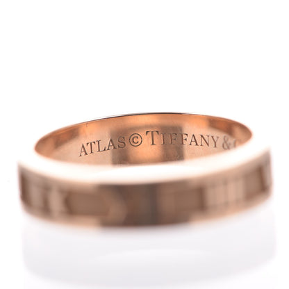 Tiffany 18K Rose Gold Atlas Ring 50 5.5 4 of 5