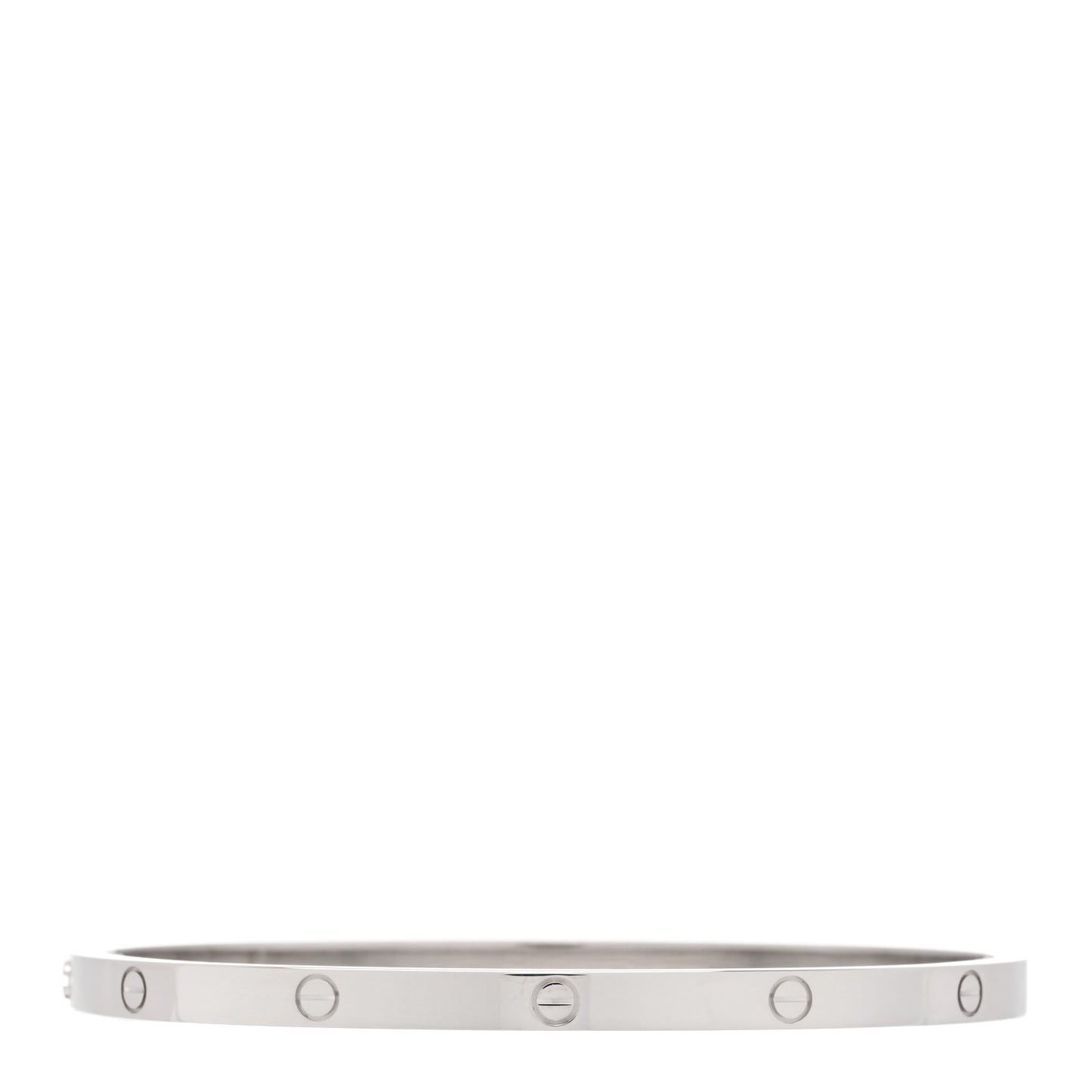 18K White Gold Small LOVE Bracelet 17