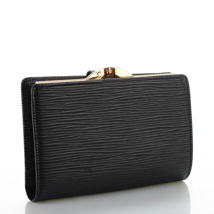 Louis Vuitton Epi French Purse Wallet Black 3 of 7
