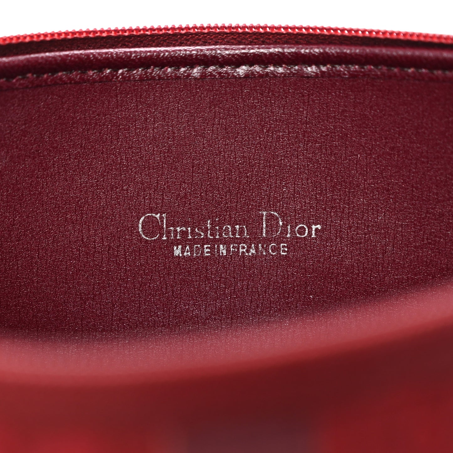 Monogram Pouch Red