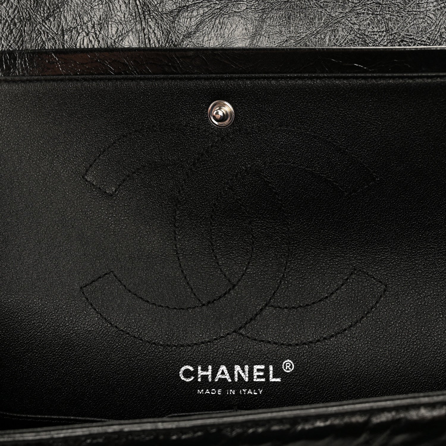 Chanel Glazed Calfskin Quilted 2.55 Reissue 226 Flap So Black 6 of 10