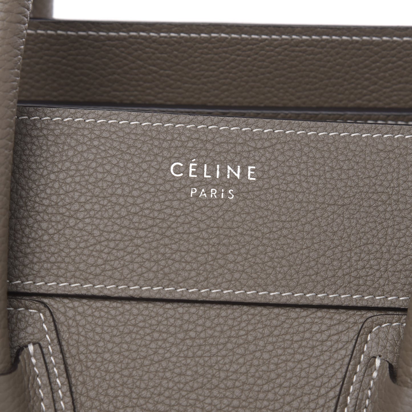 Drummed Calfskin Mini Luggage Souris