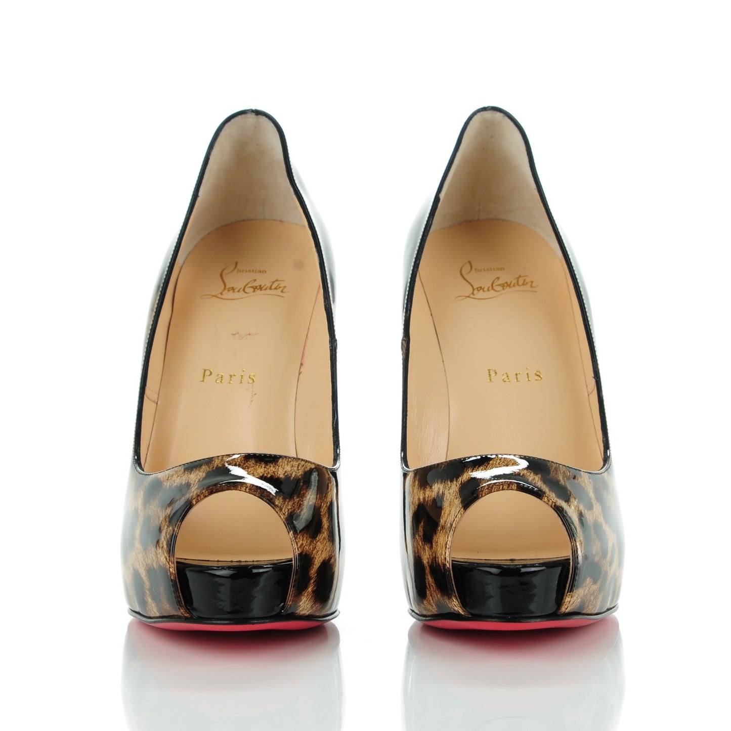 Patent Degrade Leopard Very Conic 120 Pumps 37.5 Black
