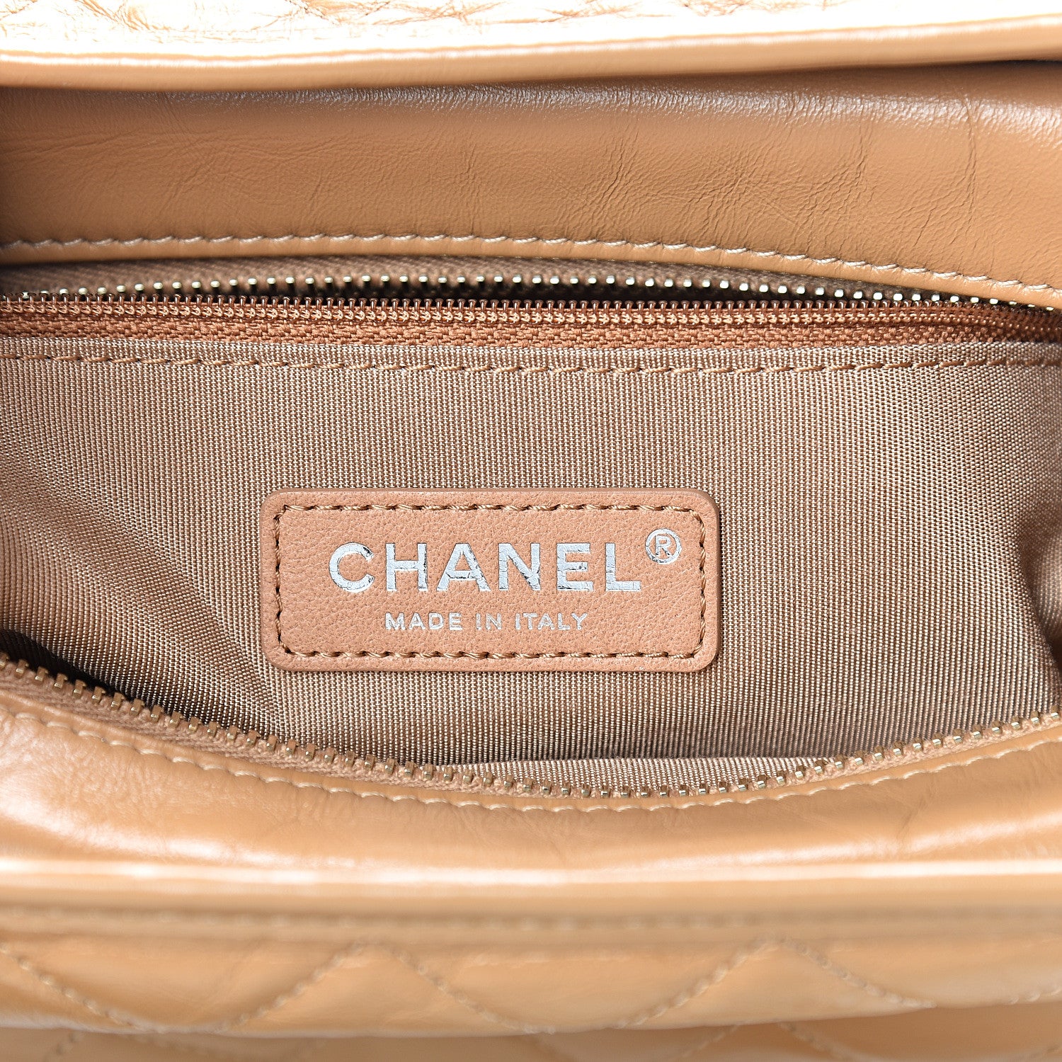 Chanel Aged Calfskin Quilted Medium Gabrielle Hobo Beige 5 of 9