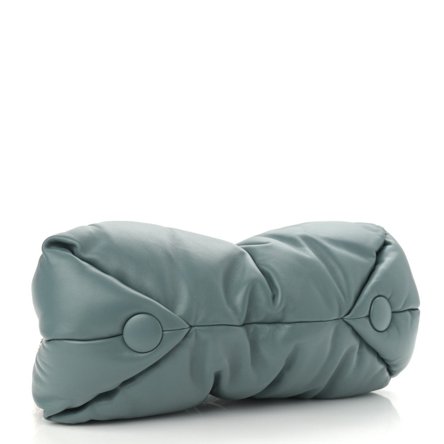 Lambskin Puffy Tobo Chain Shoulder Bag Orion Blue