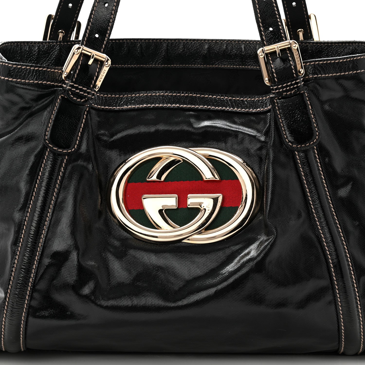 Gucci Dialux Medium Britt Tote Black 8 of 10