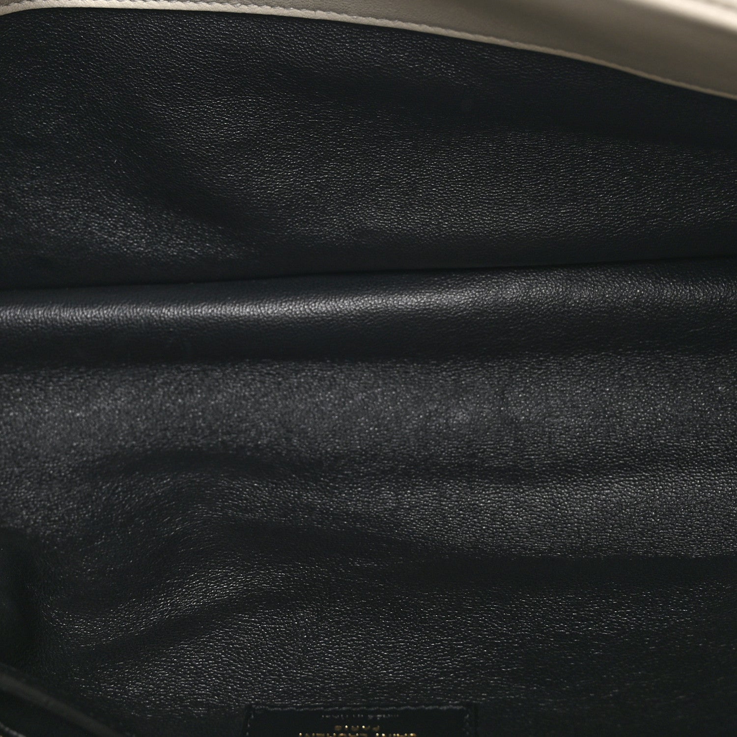 Saint Laurent SAINT LAURENT Lambskin Quilted Sade Puffer Envelope Clutch White 5 of 9