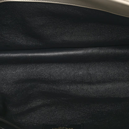 Saint Laurent SAINT LAURENT Lambskin Quilted Sade Puffer Envelope Clutch White 5 of 9