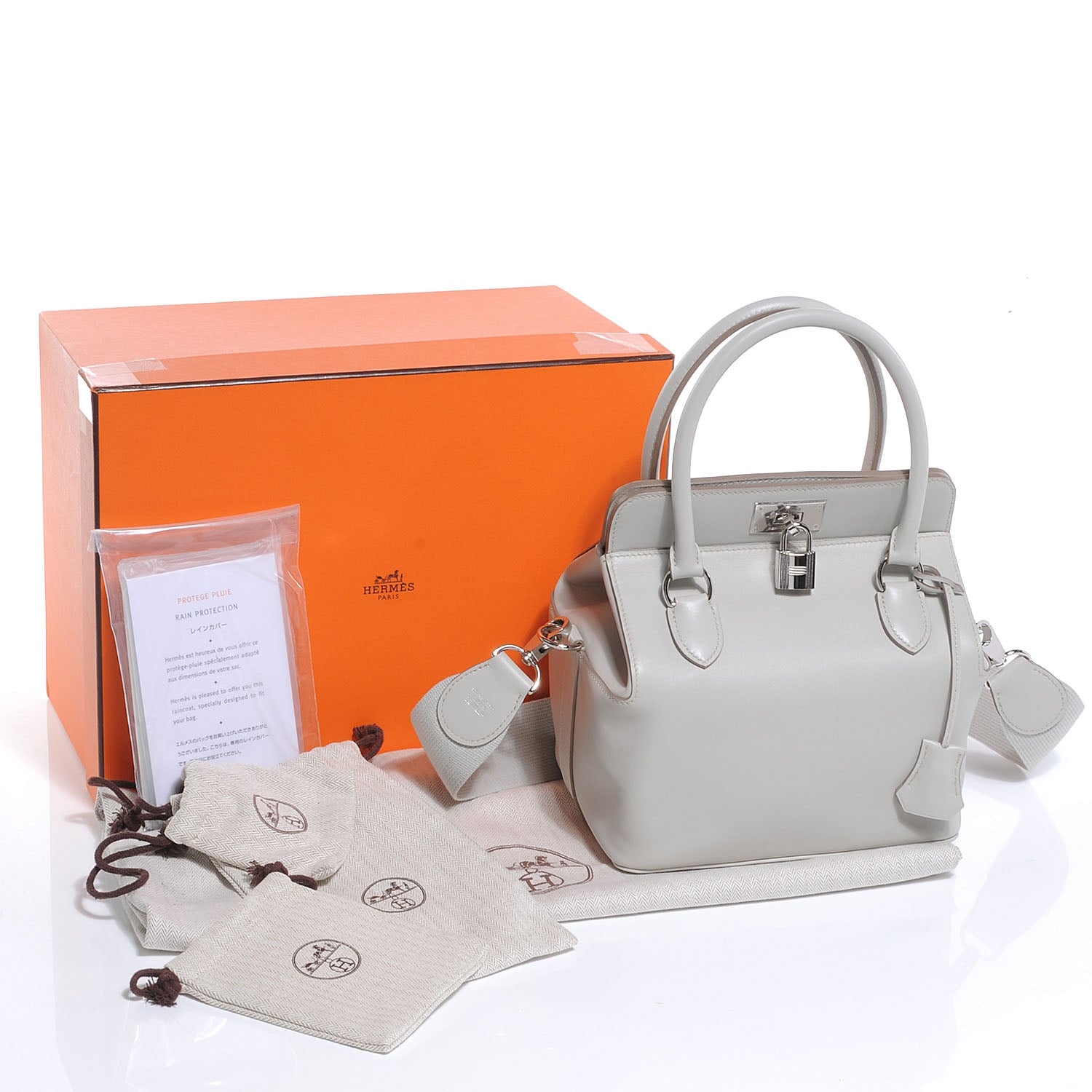 Hermes Swift Toolbox 26 Gris Perle 5 of 9