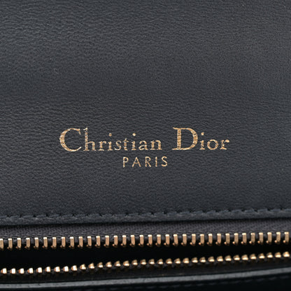 Christian Dior Metallic Patent Micro-Cannage Small Diorama Flap Bag Silver 6 of 14