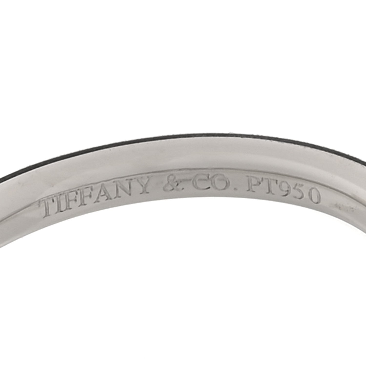 Tiffany Platinum Diamond Elsa Peretti Curved Wedding Band Ring 53 6.5 4 of 4
